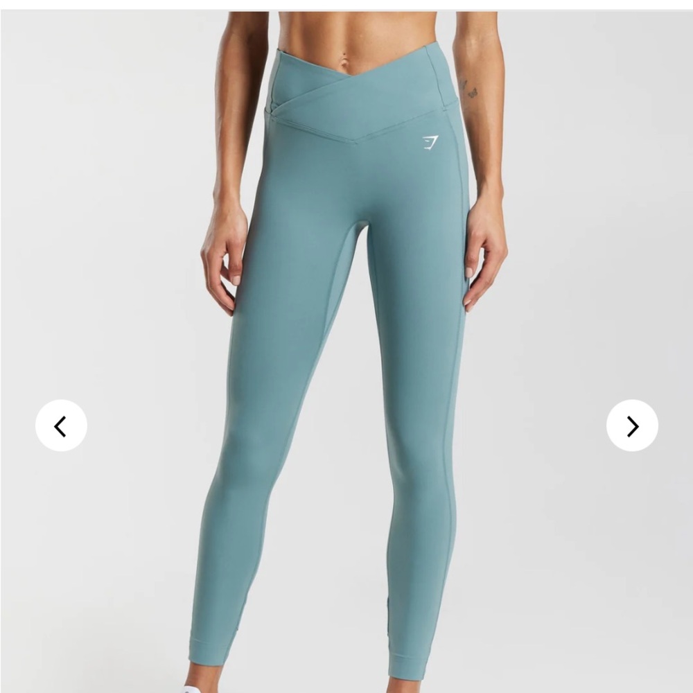 New Gymshark Crossover Leggings - Thunder Blue Size XXL